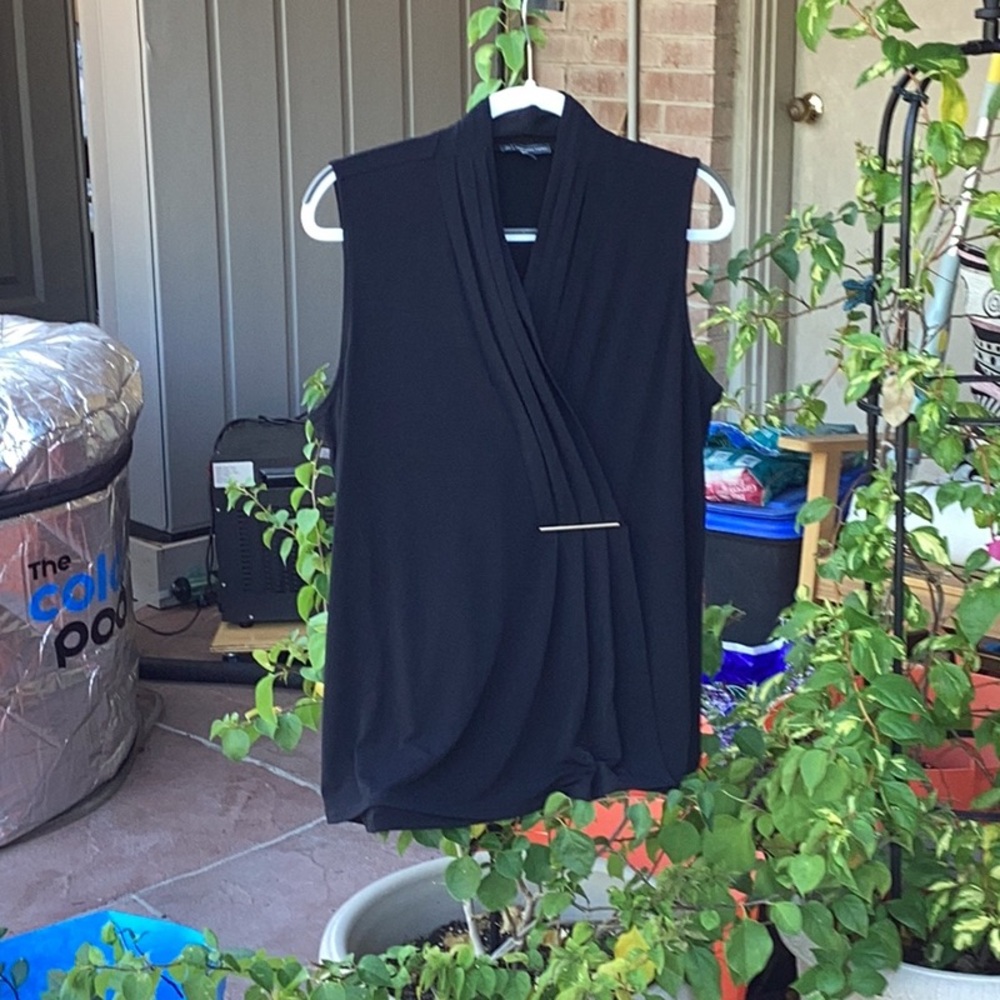 Elegant Black Sleeveless Top